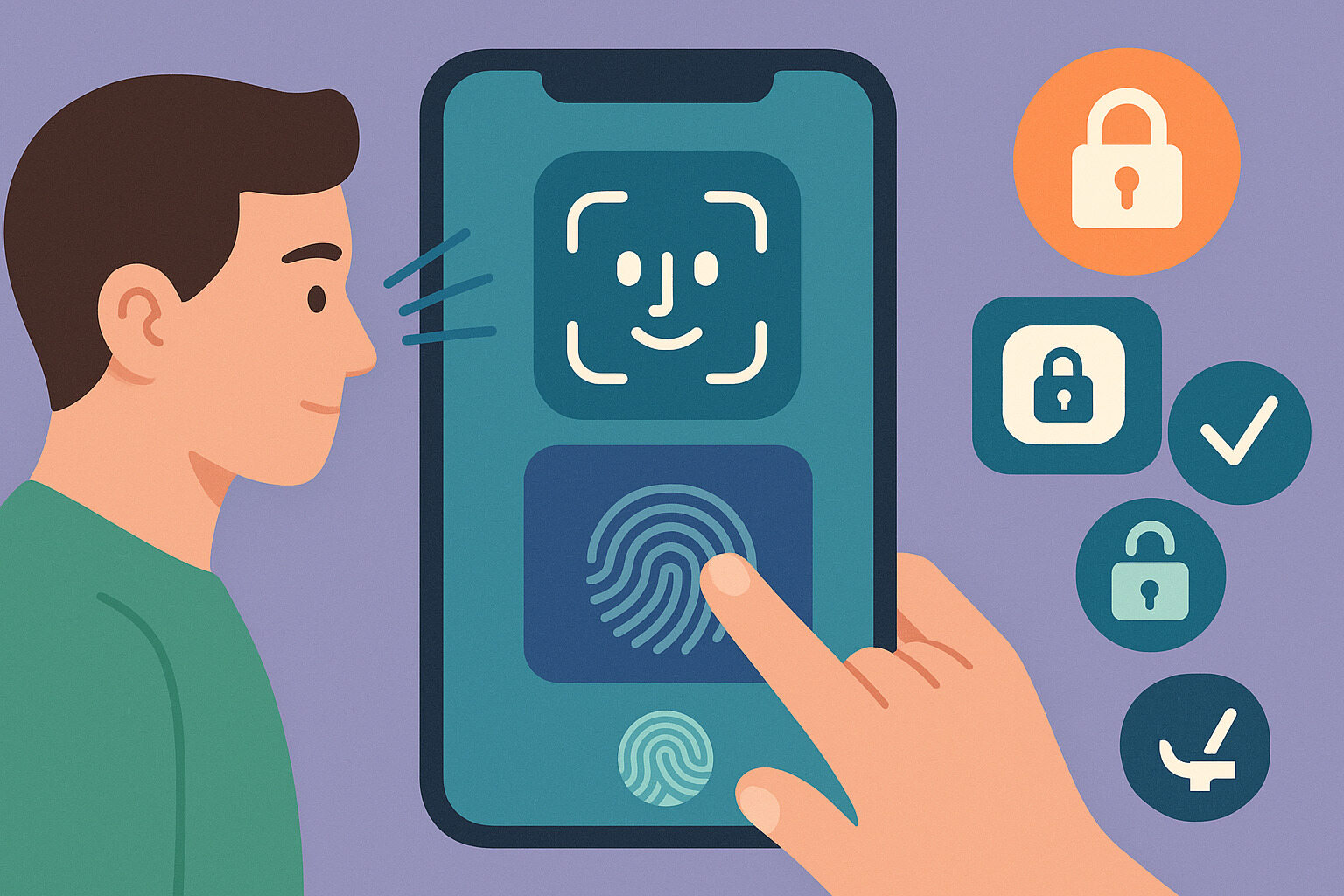 使用 Face ID 與 Touch ID 管理應用鎖