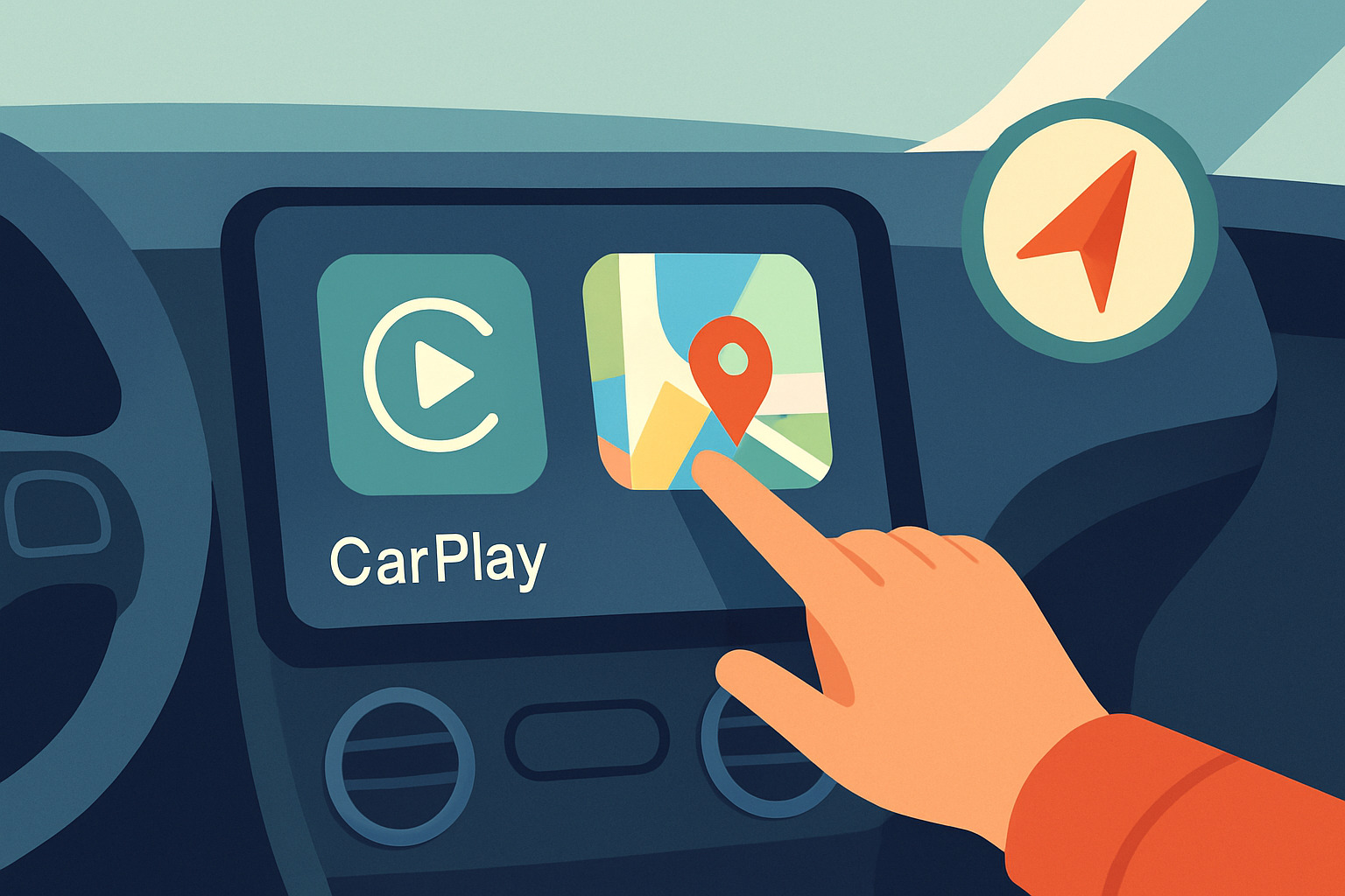 設定 Apple CarPlay 並使用地圖導航