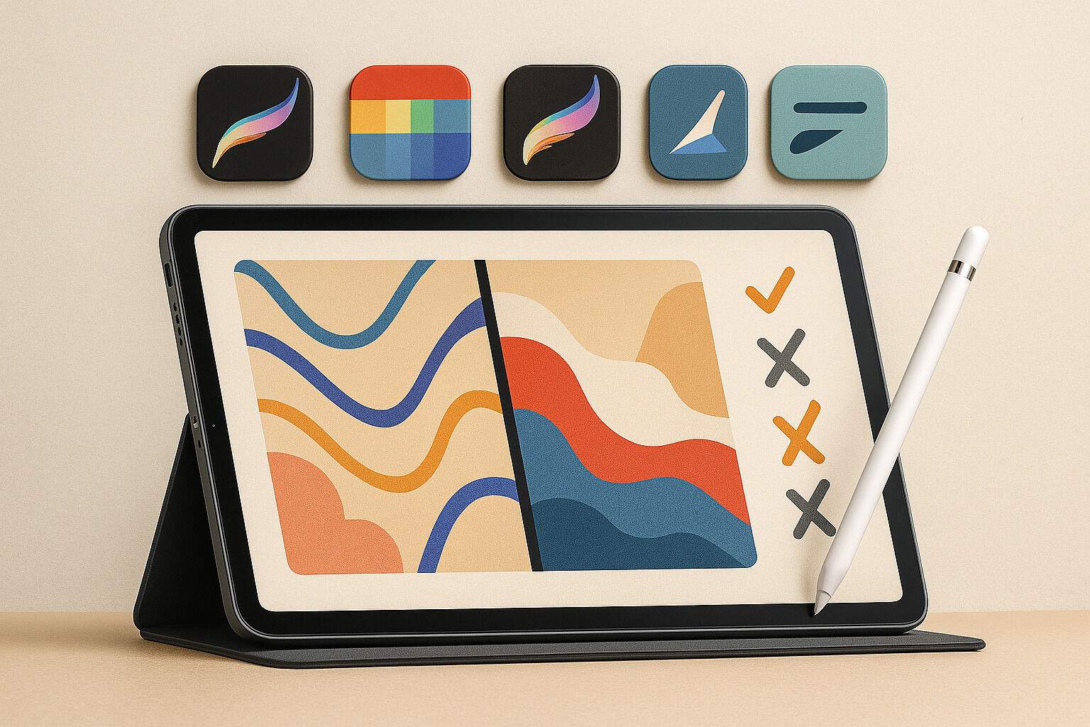 iPad 專業繪圖 App 功能比較